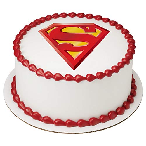 Superman Power Up PhotoCake® Edible Cake Topper Icing Image for 6 inch Round cake or larger