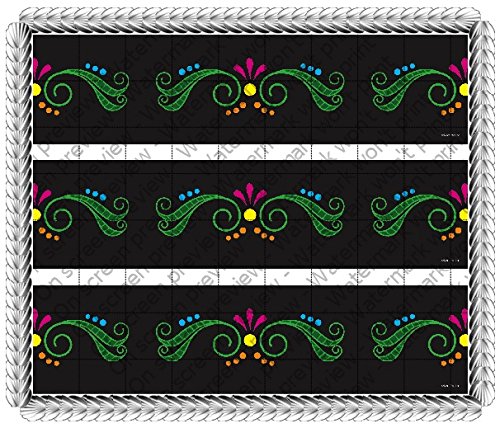 Day of the Dead Dia de los Muertos Licensed Image Birthday - Side Strips - Edible Icing Sheet Side Strips - D517