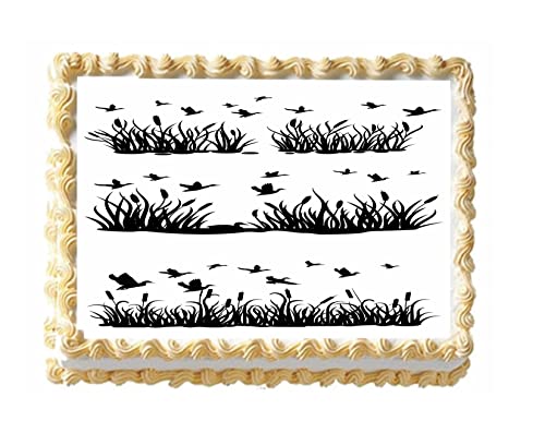 Ducks and Cattails Birthday Border Cake Side Strips