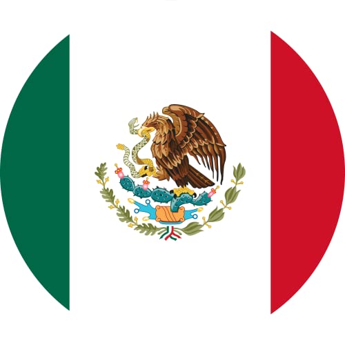 Viva Mexico Cake Topper Celebrating with Colors of the Flag Frosting sheet (8 Inch Round)