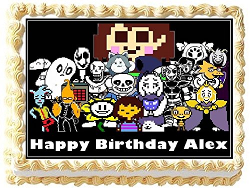 Undertale Personalized Edible Cake Topper Image -- 1/4 Sheet