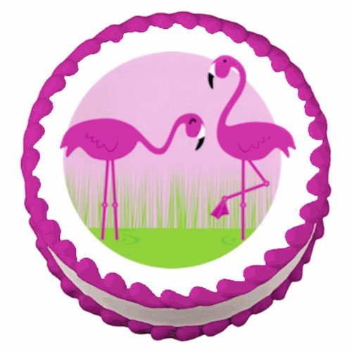 1/8 Sheet ~ Pink Flamingos ~ Edible Cake/Cupcake Topper!!!