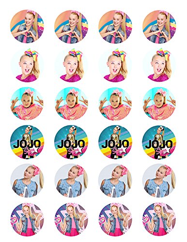 Jojo Siwa ~ Two Dozen ~ Cupcake Topper ~ Edible Frosting Image