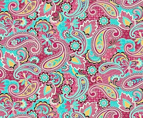 1/4 Sheet Cake - Paisley Pattern - Edible Cake or Cupcake Topper - D20140