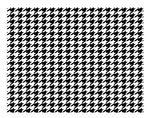 Black Houndstooth Edible Icing Image 1/4 sheet