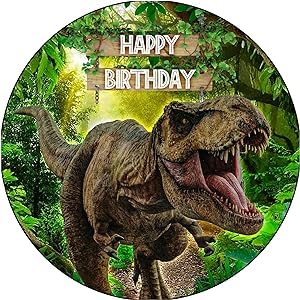 Dinosaur Themed Edible Icing Sheets- Assorted Image Cake Toppers-Frosting Sheets- Cookies- Cupcake Toppers