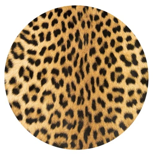 Leopard Spots Car Coasters, Ceramic Stone Drinks Coaster Set for Women Man 2.56" (2 Pack)