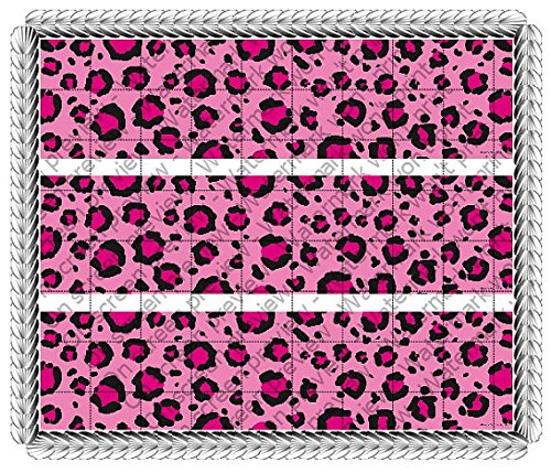 Hottie Spots Pink Leopard Congratulations Birthday Bachelorette Wedding Celebration Cake Borders Designer Prints Edible Cake Decoration B00Q3K1O10