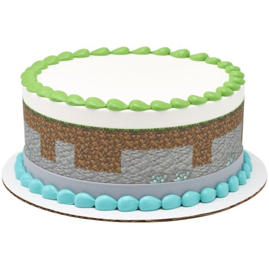 MINECRAFT Build PhotoCake® Edible Image® Strips