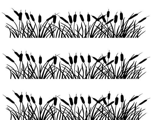 Cattails Edible Cake or Cupcake Topper fit 1/4 sheet cake or larger