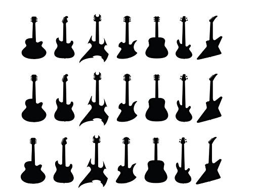 Music Guitars - Cake Side Designer Strip - Edible Cake/Cupcake Party Topper!!!