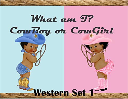 Little Cowboy Gender Reveal reveal edible cake topper Select Babies at the time of Order