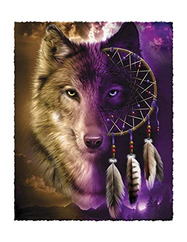 Wolf Dreamcatcher Edible Cake Topper