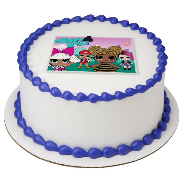 Surprise You Glow Girl PhotoCake® Edible Cake Topper Icing Image for 8 inch round cake or larger