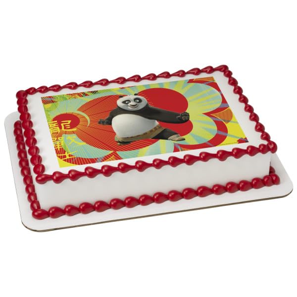 Kung Fu Panda Dragon Warrior PhotoCake® Edible Cake Topper Icing Image,