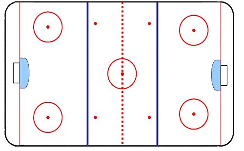 1/4 Sheet Hockey Rink Edible Cake Cupcake Party Topper