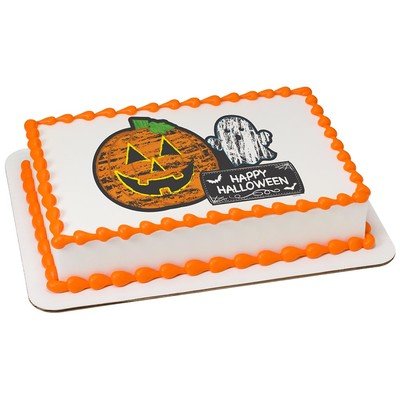 Halloween Edible Icing Image for 8 inch round cake