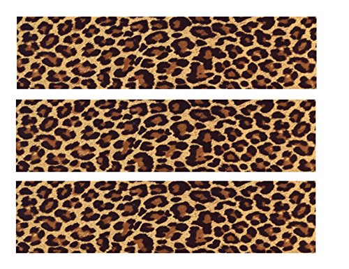 Dark Leopard Edible Icing Image Cake Border Strips Decoration Frosting Sheet Strips