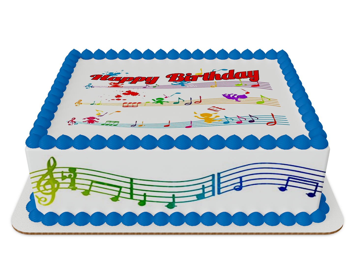 Happy Birthday Music 1/4 Sheet Kit with Strips