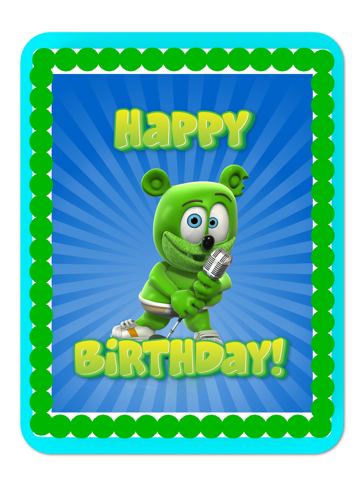 Gummibär Gummy Bear Dance edible Cake Topper